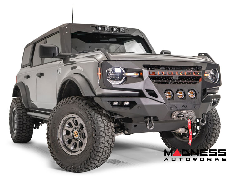 Ford Bronco Front Bumper - Fab Fours - Grumper